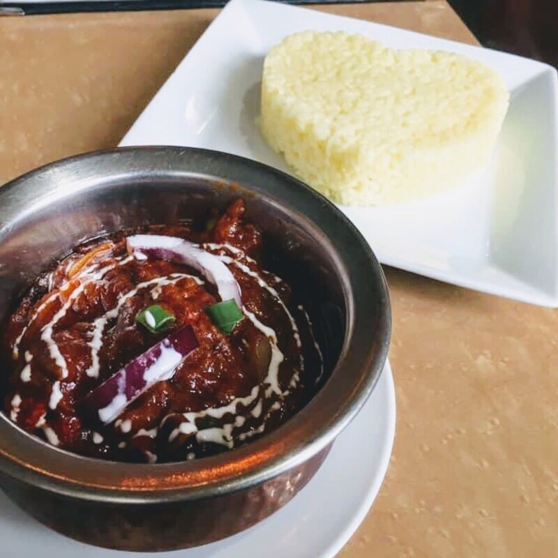 ドライカレーランチセット(ネワ パサ)