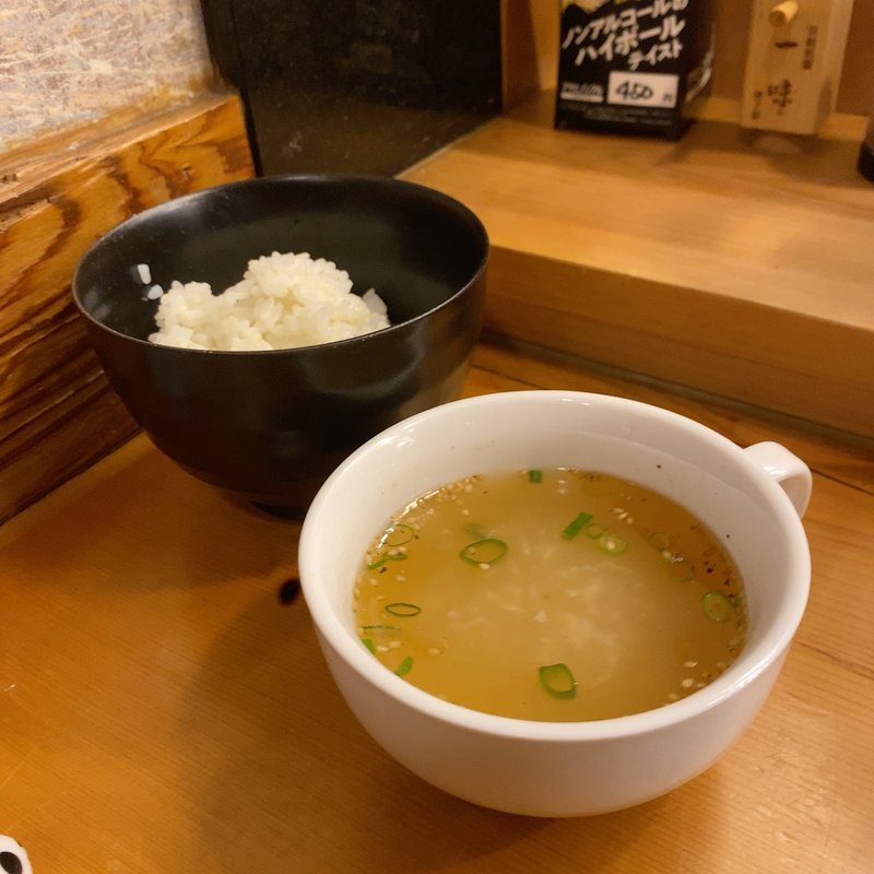 スープ、ごはん(焼肉 御華)