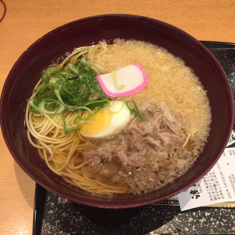 新大阪そば肉入り(浪花そば エキマルシェ新大阪店)