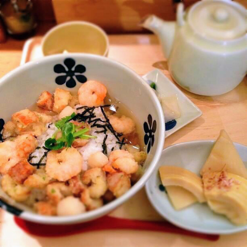 小海老・小柱・磯天のだし茶漬け(だし茶漬け えん 有楽町イトシア店)