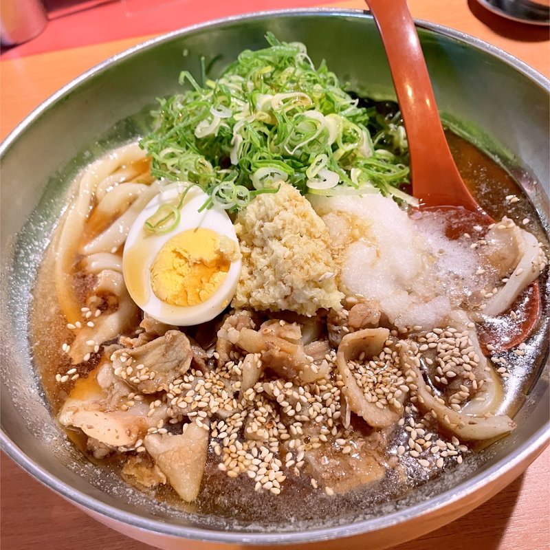 冷やしおろしうどん(肉肉うどん 大橋店)