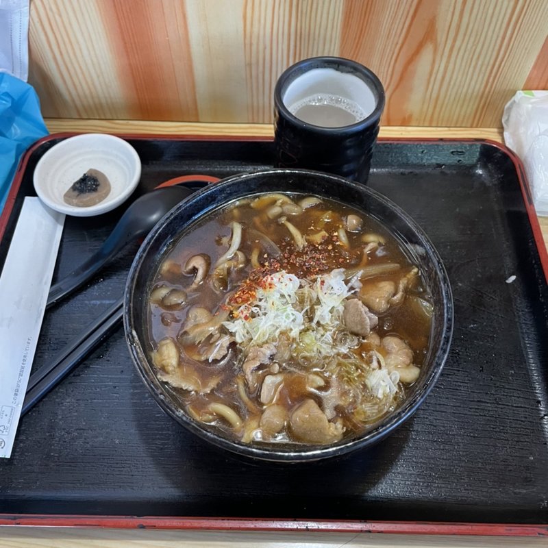 どじょうそばのカレー南(豚肉)(がんこそば　えぞ一)