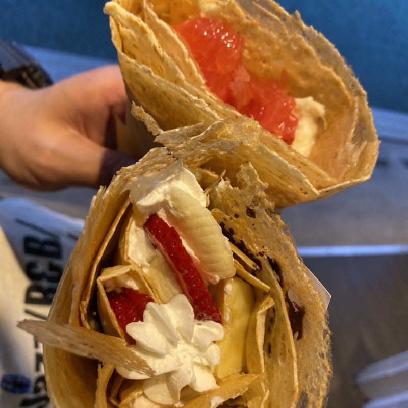 チョコイチゴバナナカスタードホイップ(ナチュラルクレープ 経堂店)