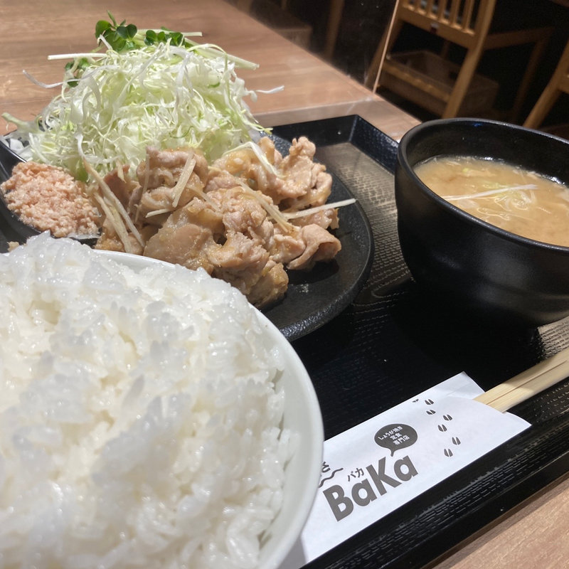 しょうが焼き定食　おすすめ盛(しょうが焼き Baka)