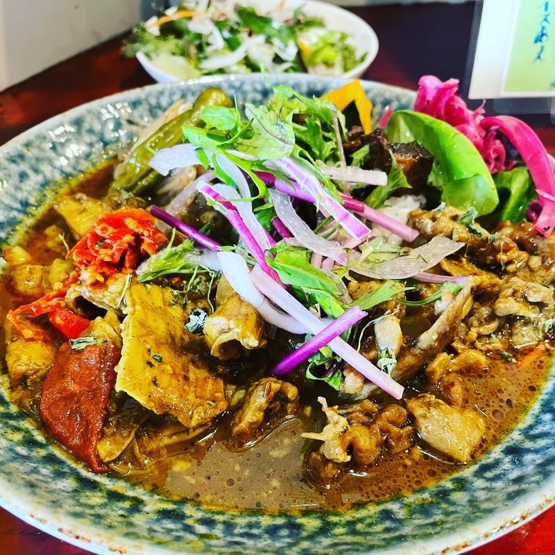 2種あいがけ 魯肉トッピング(大衆中遊華食堂八戒)