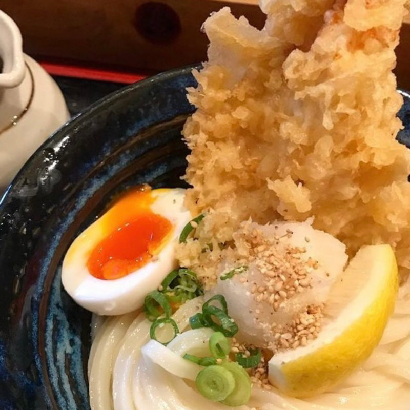 かしわ天ぶっかけうどん(美の庵 )