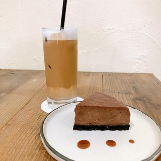 甘夏チョコレートベイクドチーズケーキ(ごはんとおやつの日々)