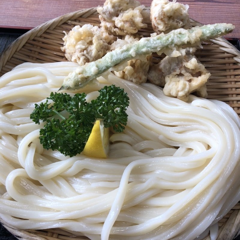 かしわ天ざる(手打うどん　源内 （てうちうどん　げんない）)