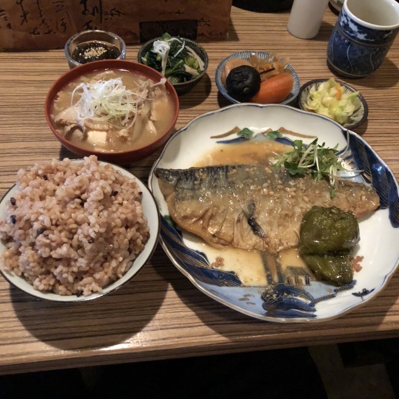 鯖味噌煮定食(酒肆 番)