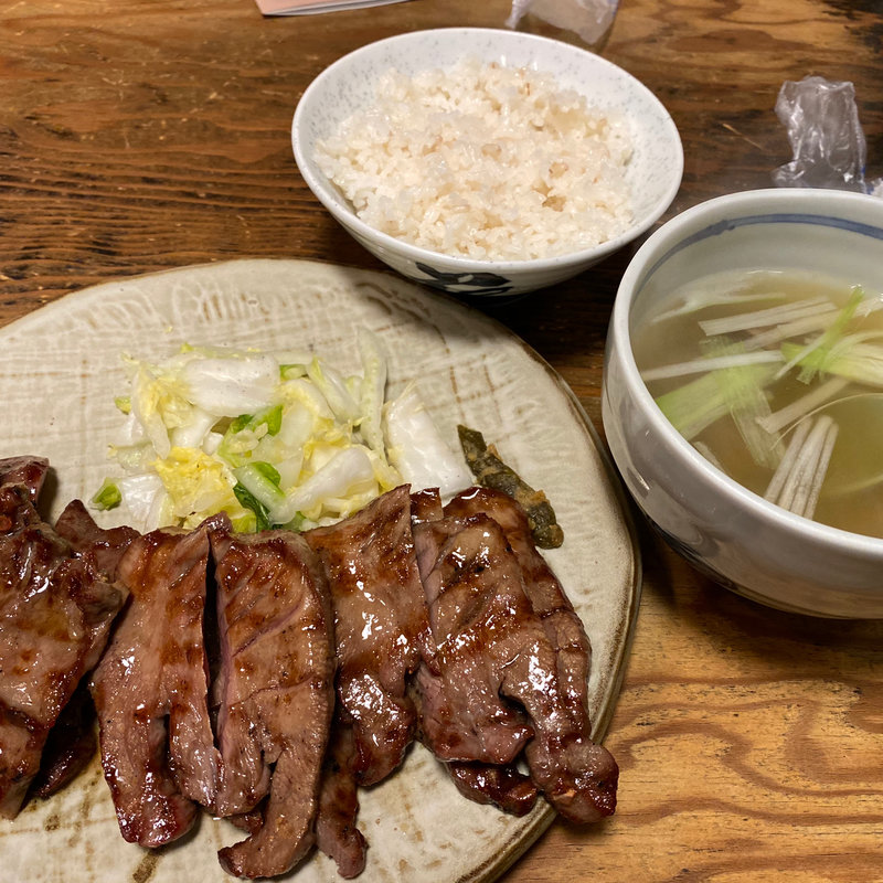 牛たん焼定食　C定食（たん12切れ）(一隆 本店 （いちりゅう）)