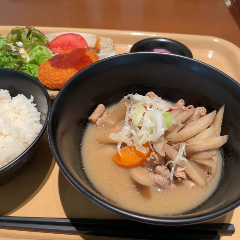 もつ煮&牛肉コロッケ(百代茶屋 （ひゃくだいちゃや）)