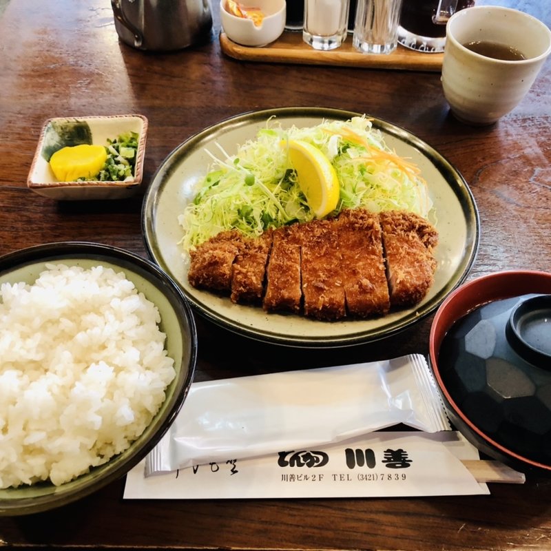 とんかつ定食(土日祝限定ランチ)(川善精肉店)
