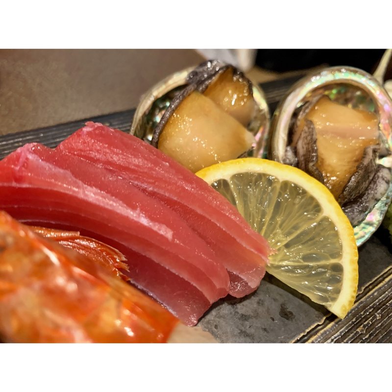 魚介・貝刺身5種盛り(すし居酒屋 市場ずし 駅前)