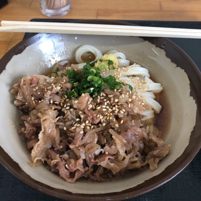 肉ぶっかけ冷(山もり （UDON 山もり）)