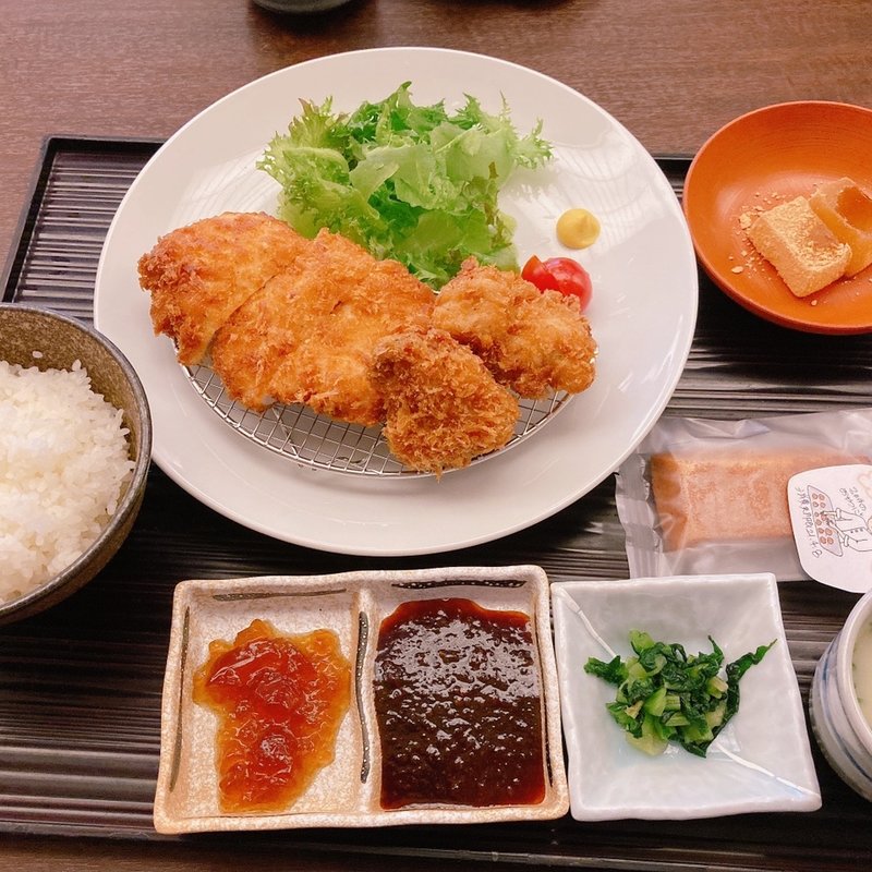 チキンカツ定食(水たき玄海)