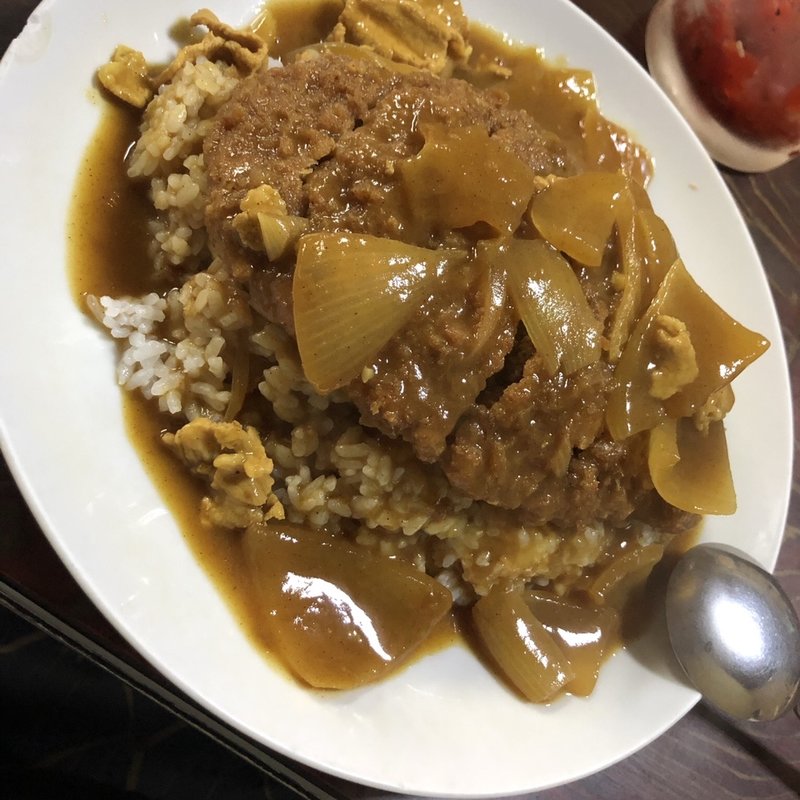 メンチかつカレー(ブルドック )