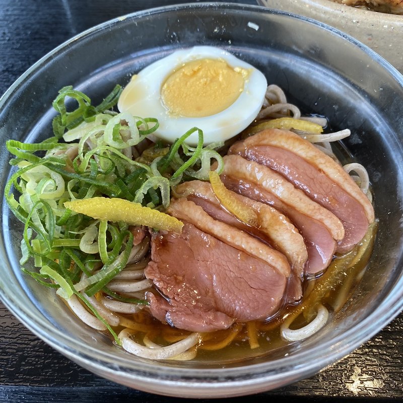 合鴨ロースのねぎそば(ザめしや 伊丹南)