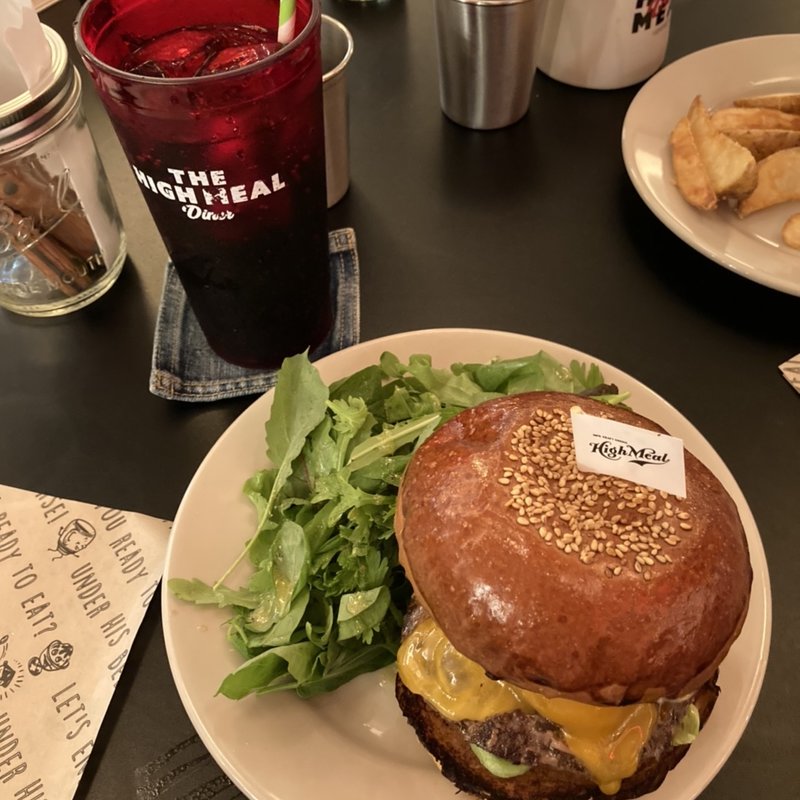チリチーズバーガー(ザ ハイミール ダイナー THE HIGHMEAL DINER 遠鉄百貨店)