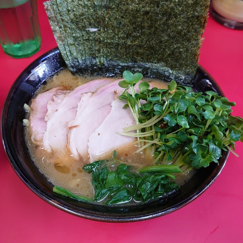 チャーシューメン並+のり増し+カイワレ(田上家)