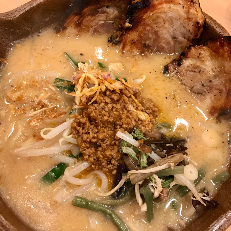 信州味噌　味噌漬け炙りチャーシュー麺(蔵出し味噌　麺屋壱正　岐阜店)