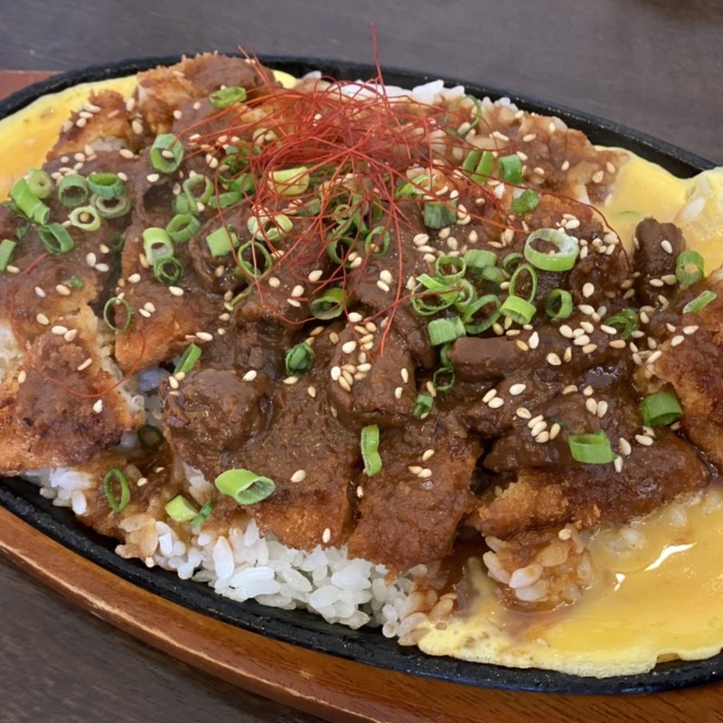 鉄板味噌カツ丼(神野喫茶店 × JINNO COFFEE （【旧店名】神野喫茶店）)