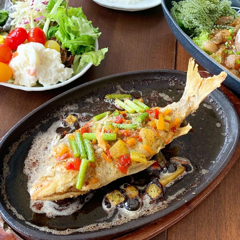 クチナジのバター焼き(うるま市民食堂)