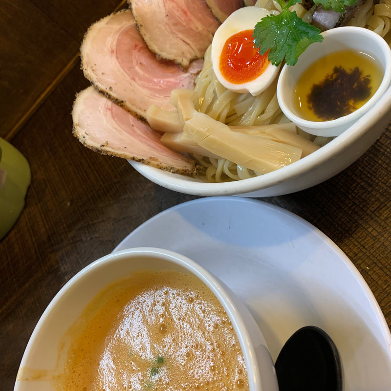 京小麦と京鴨のトマ味噌つけ麺2玉(ラーメン家 みつ葉)