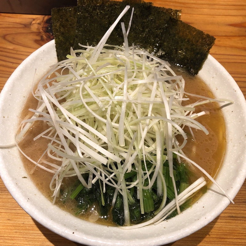 ラーメン(ネギトッピング)(横浜家系ラーメン 満月家)