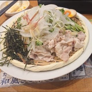 熟成醤油 肉そばつけ麺 242円(丸源ラーメン 高槻唐崎店 )