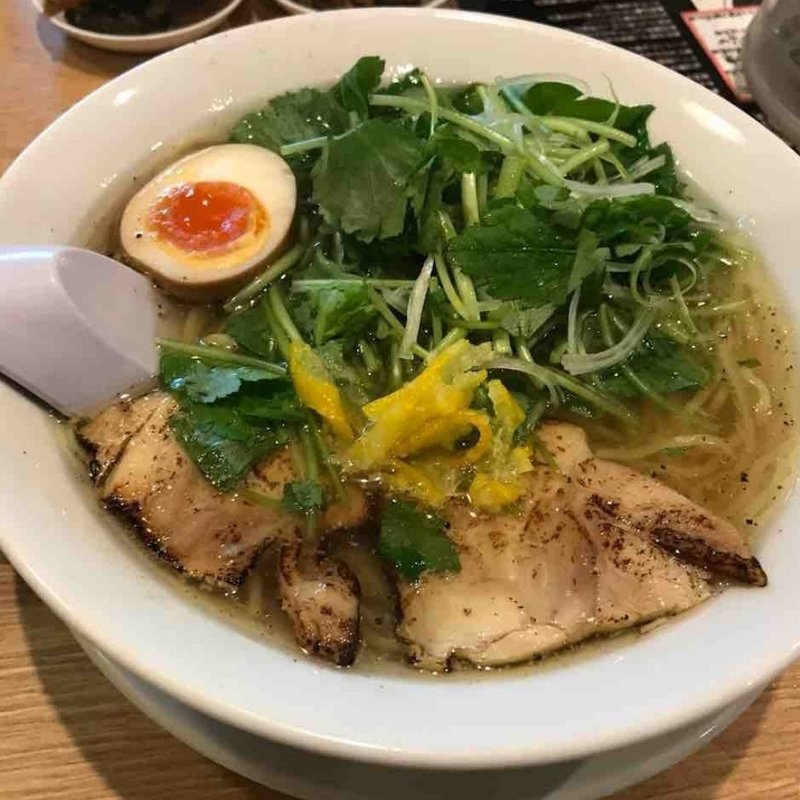 ゆずと三つ葉の炙り鶏そば(丸源ラーメン 高槻唐崎店)