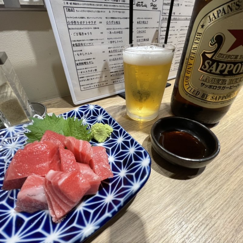 まぐろぶつ(ふれあい酒場ほていちゃん　船橋店)