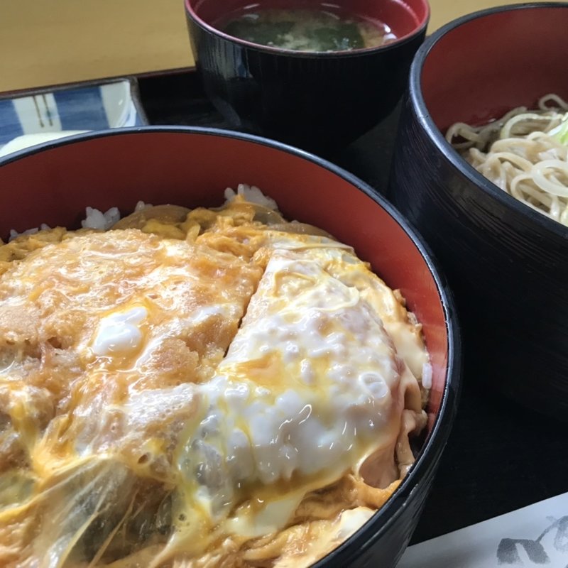 かつ丼セット(そば処　八十一)