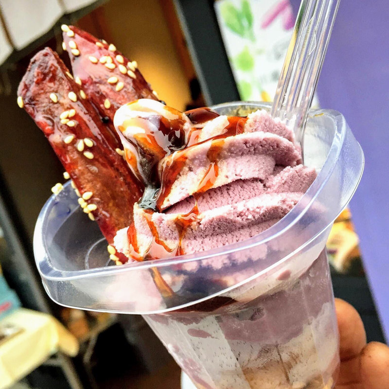 紫芋パフェ(大学いも 川越いわた)