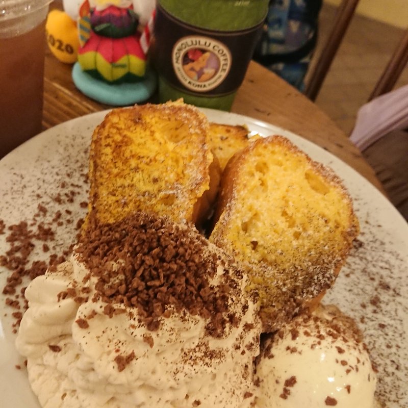 コナコーヒークリームフレンチトースト(ホノルルコーヒーイクスピアリ店)
