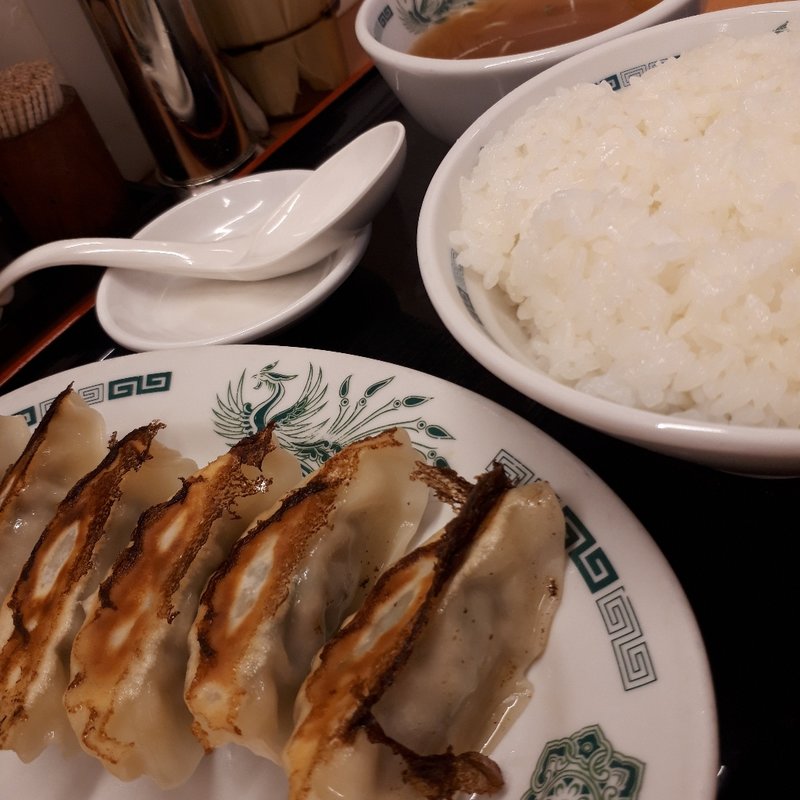 餃子とライス(日高屋 大塚南口店)