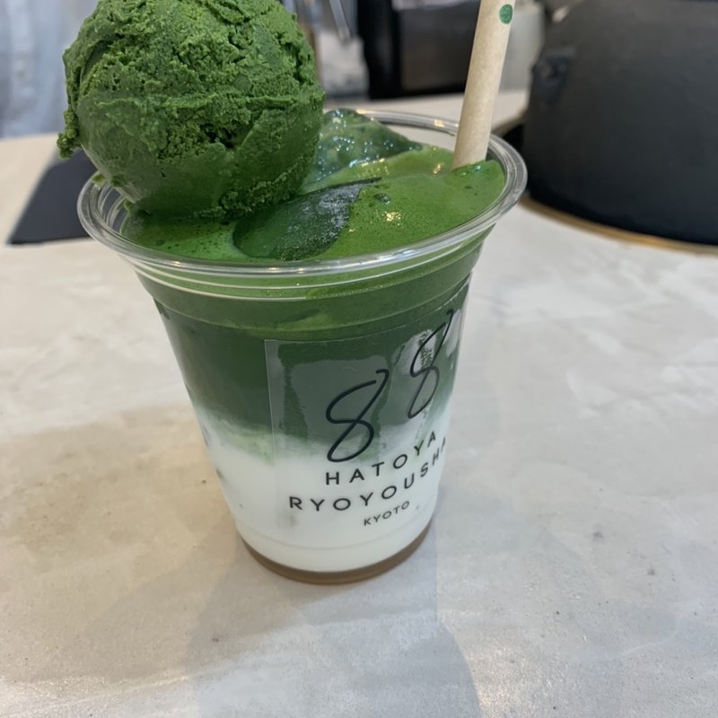 抹茶ラテフロート(ハ十八良葉舎)