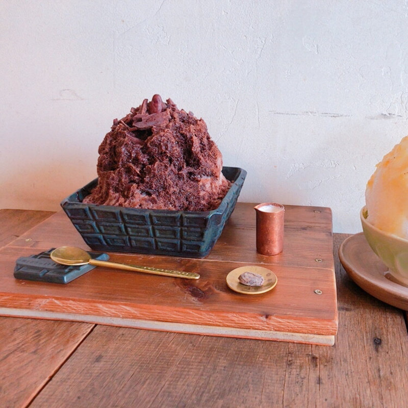 チョコレート かき氷(森森舎 カフェ＆陶芸教室)