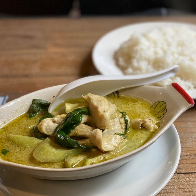 鶏と茄子のグリーンカレー(Chicken Green Currey)(イーサン食堂)