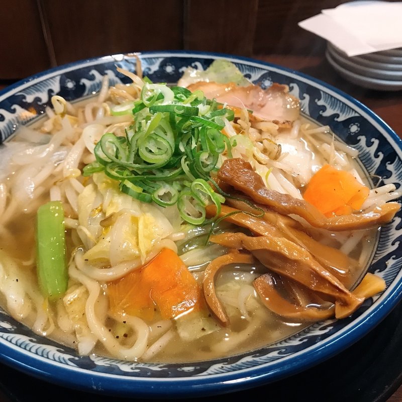 支那そば 野菜麺(支那そば屋 三馬店 （シナソバヤ）)