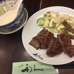 牛たん定食(牛たん炭焼 利久 東京ソラマチ店)