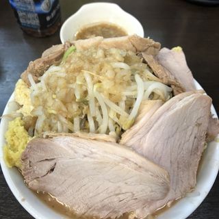 ラーメン+豚増し(ラーメンどでん 大宮西口店)