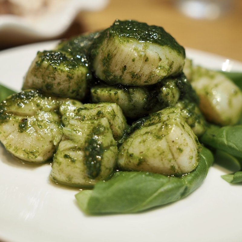 帆立のバジル和え(しろくま)