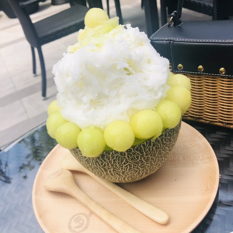 メロンかき氷(ダカフェ　恵比寿)