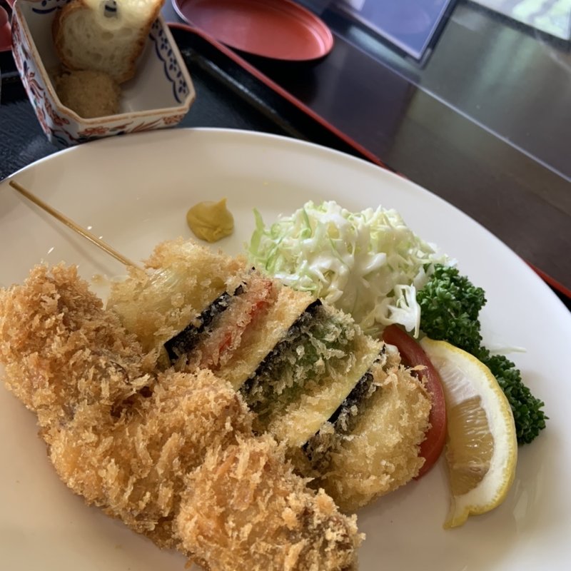 串揚げ定食(千葉セントラルゴルフクラブ)