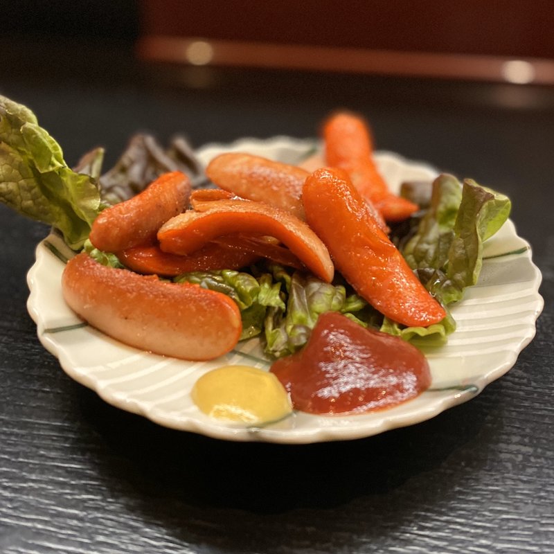 赤ウインナー(お食事酒処 松岡)