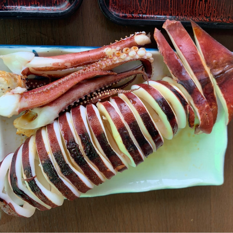 イカの丸焼き(魚見亭)