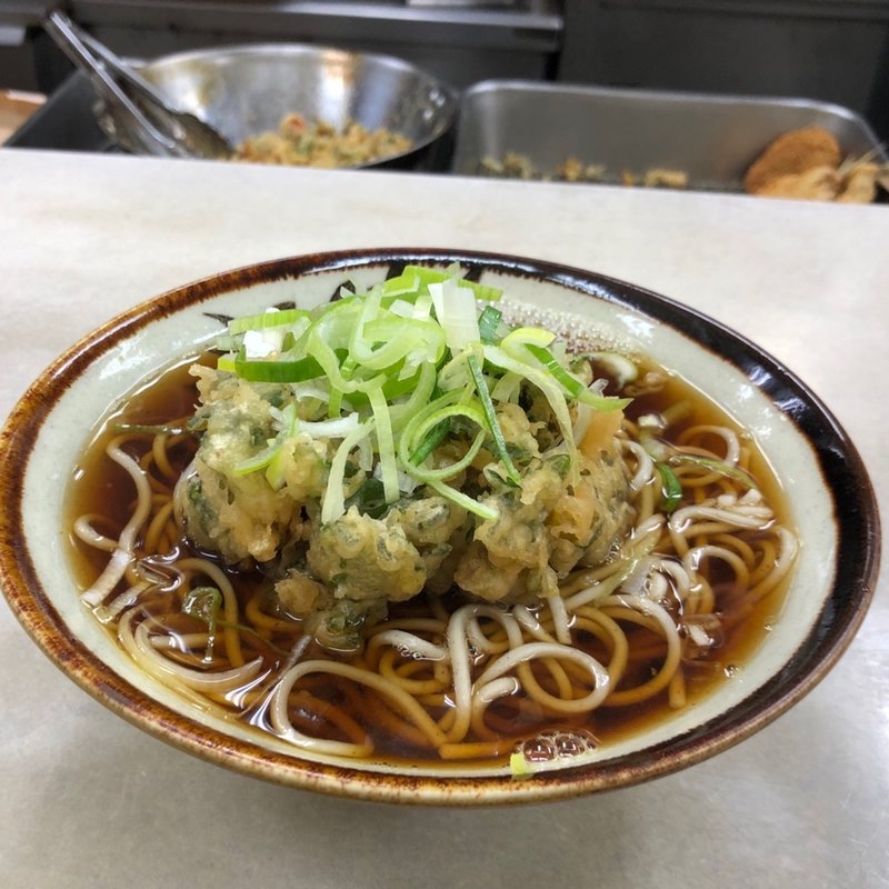 春菊天そば(八兆)