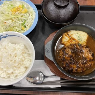 黒毛和牛ハンバーグ定食(松屋 東新宿店 )