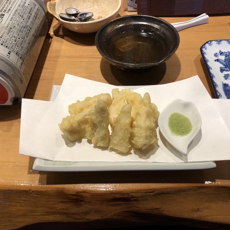 タケノコ天ぷら(すし居酒屋 日本海)