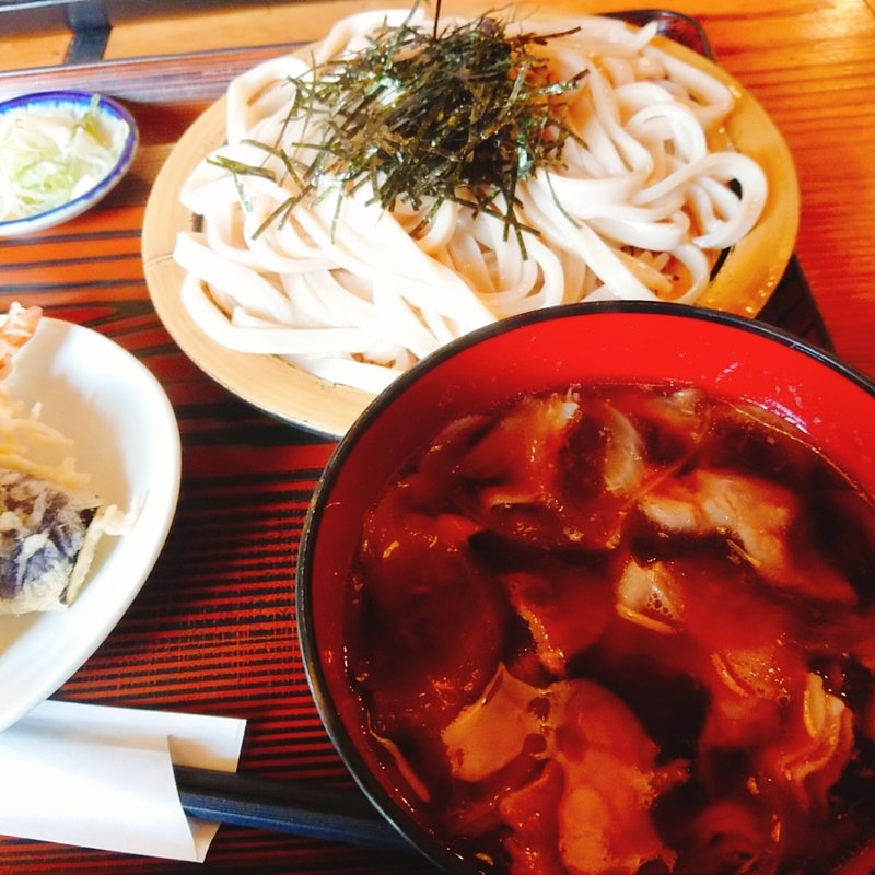 肉汁天ざるうどん(手打ちうどん 鷹)